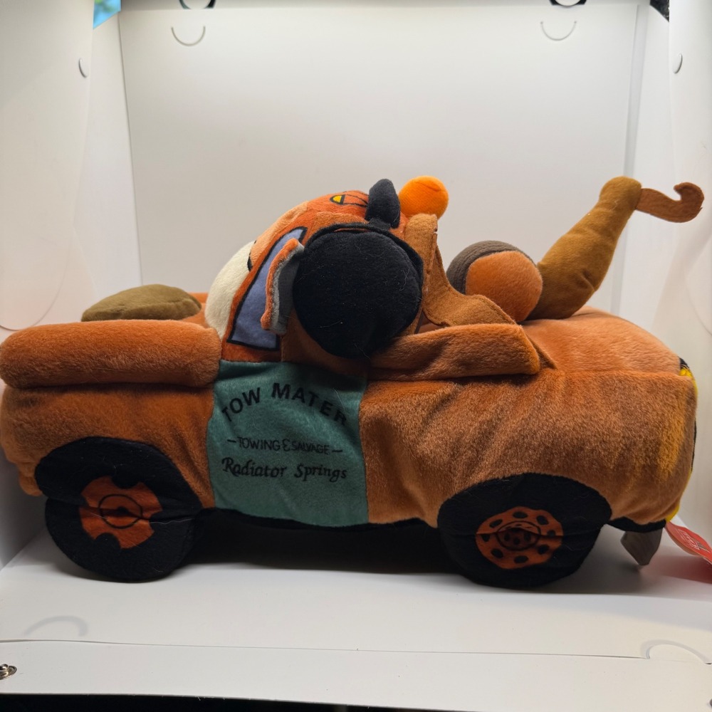 Disney Pixar Cars Mater Plush Stuffed Toy Towing Radiator Springs 7in Orange‎ - Picture 4 of 16